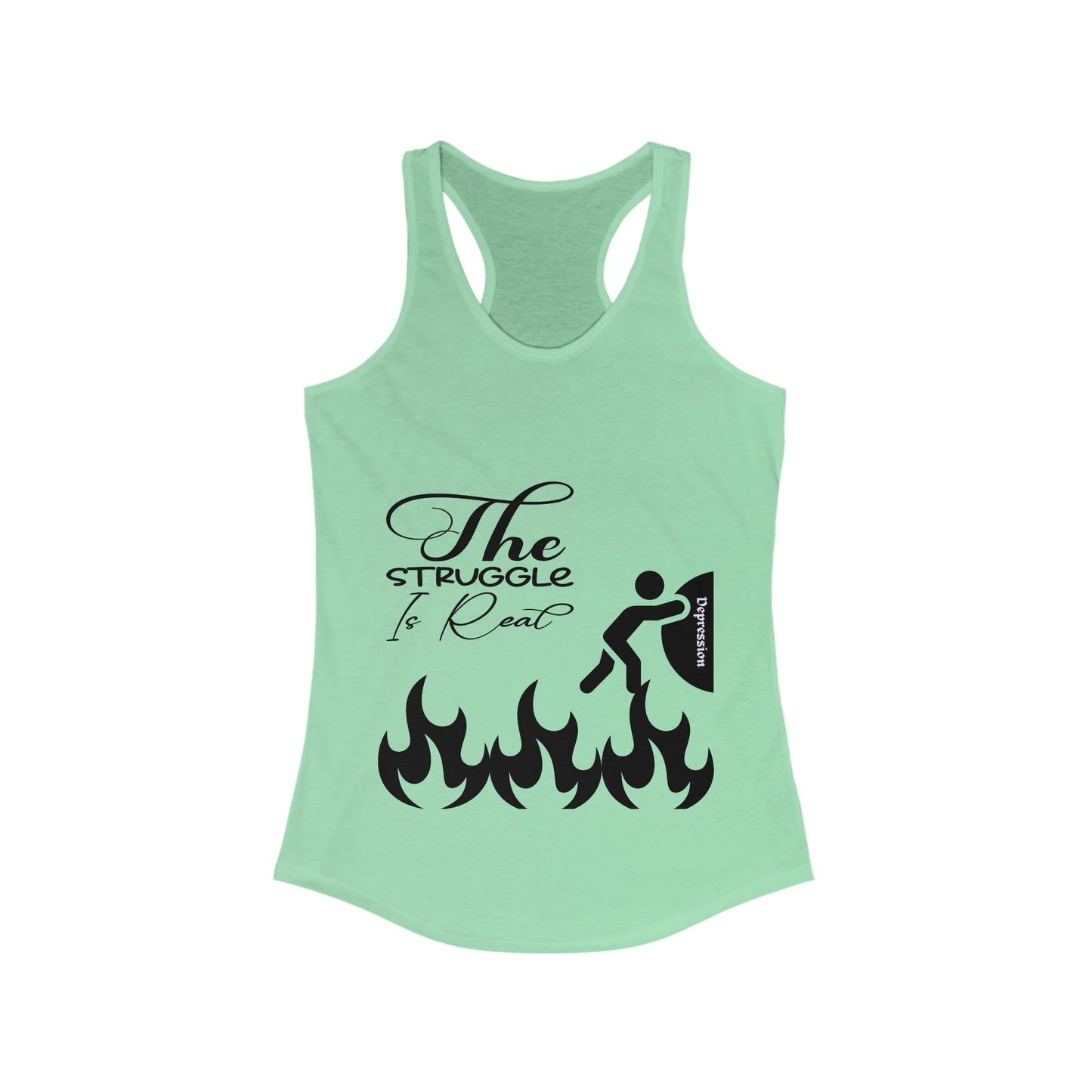 The Struggle Is Real | Women's Ideal Racerback Tank